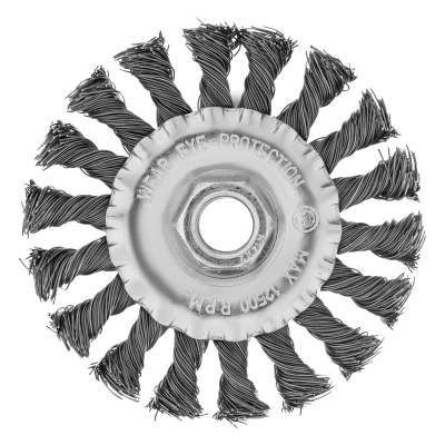 Щетка для УШМ 100 мм, М14, плоская, крученая проволока 0.5 мм Matrix по ценам производителя в Краснодаре с доставкой по всей России