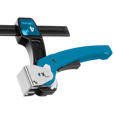 Струбцина реечная быстрозажимная 4, металлический корпус, рычажный храповой механизм, 100 мм Gross по ценам производителя в Краснодаре с доставкой по всей России