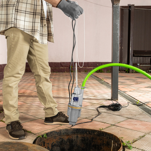 Вибрационный насос СВН300-10, верхний забор, 300 Вт, напор 75 м, 1200 л/ч, кабель 10 м Сибртех, 1200 л/ч по ценам производителя в Краснодаре с доставкой по всей России