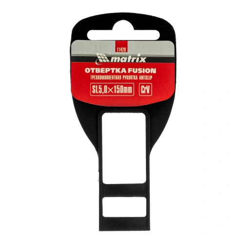 Отвертка Fusion, SL5 х 150 мм, CrV, трехкомпонентная рукоятка "Anti slip" Matrix по ценам производителя в Краснодаре с доставкой по всей России