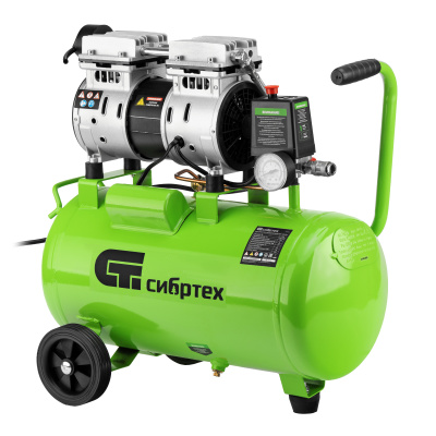 Компрессор безмаслянный малошумный МБ 1100/24,1100 Вт, 24 л, 170 л/мин Сибртех по ценам производителя в Краснодаре с доставкой по всей России