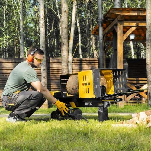 Дровокол электрический ELS7T-52, 2300 Вт, сила раскола 7т, макс. размеры полена D250 x 520 мм Denzel по ценам производителя в Краснодаре с доставкой по всей России