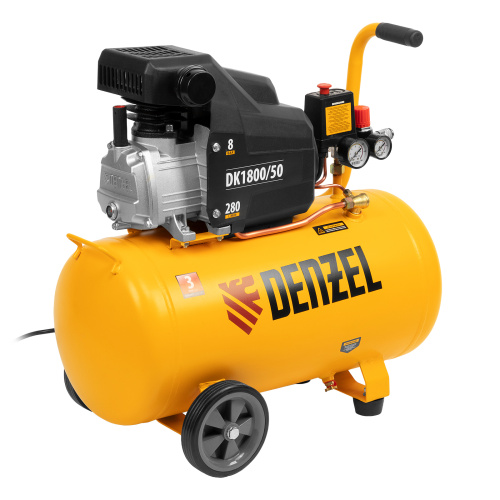 Компрессор воздушный DK1800/50, Х-PRO 1.8 кВт, 280л/мин, 50л Denzel по ценам производителя в Краснодаре с доставкой по всей России