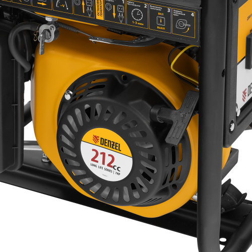 Генератор бензиновый PS 28, 2.8 кВт, 230 В, 15 л, ручной стартер Denzel по ценам производителя в Краснодаре с доставкой по всей России