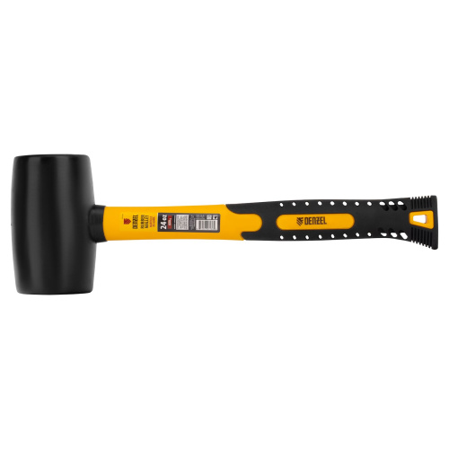 Киянка резиновая, 24 oz, черная резина, фибергласовая рукоятка Denzel по ценам производителя в Краснодаре с доставкой по всей России