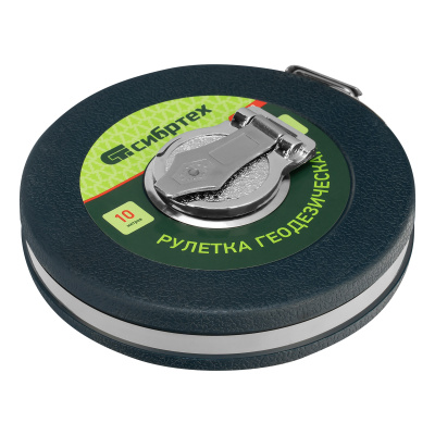 Рулетка геодезическая 10 м х 13 мм, закрытый корпус, фибергласовая лента Сибртех по ценам производителя в Краснодаре с доставкой по всей России