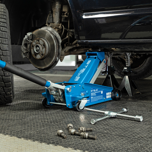 Домкрат гидравлический подкатной, 3 т, 120-450 мм, быстрый подъем, проф. Stels по ценам производителя в Краснодаре с доставкой по всей России