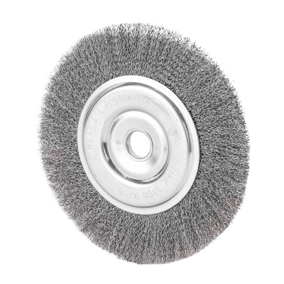 Щетка для УШМ, 200 мм, посадка 22.2 мм, плоская, витая проволока 0.3 мм Сибртех по ценам производителя в Краснодаре с доставкой по всей России