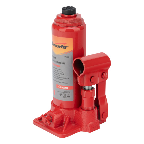 Домкрат гидравлический бутылочный 3т, h подъема 180-320 мм Sparta Compact по ценам производителя в Краснодаре с доставкой по всей России