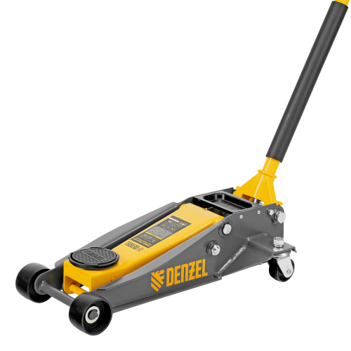 Домкрат гидравлический подкатной, 3 т, 125-470 мм, быстрый подъем, проф. Denzel по ценам производителя в Краснодаре с доставкой по всей России