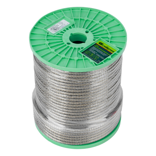 Трос металлополимерный прозрачный ПР-8.0, толщина 8.0 мм, катушка 100 метров Сибртех по ценам производителя в Краснодаре с доставкой по всей России