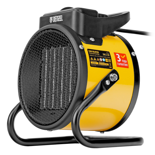 Тепловая пушка, керамический нагреватель (тепловентилятор) DHC 2-100, 230 В, 0.025/1/2 кВт Denzel купить в Москве с доставкой по всей России | ProtosMarket.ru