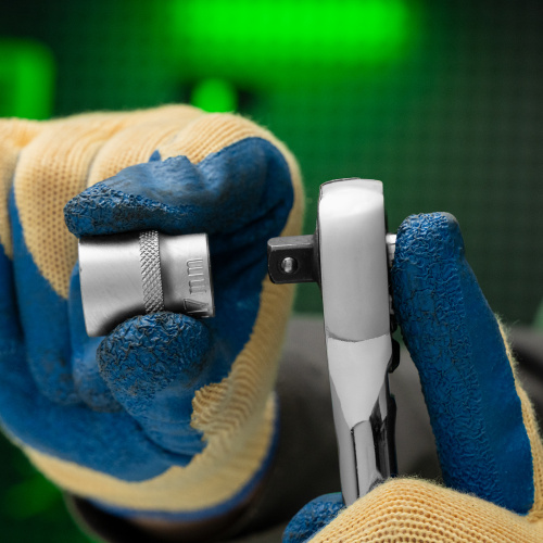 Ключ-трещотка 3/8", 45 зубьев, цельнометаллический, с быстрым сбросом, CrV, хром Сибртех по ценам производителя в Краснодаре с доставкой по всей России