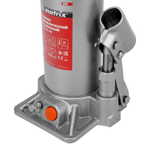Домкрат гидравлический бутылочный, 6 т, h подъема 216-413 мм Matrix по ценам производителя в Краснодаре с доставкой по всей России