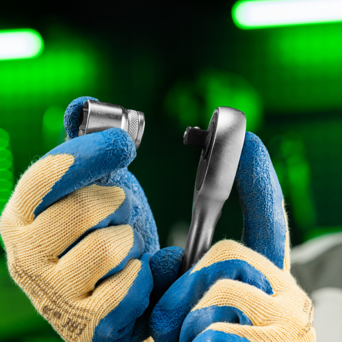 Ключ-трещотка 3/8", 45 зубьев, с быстрым сбросом, матовый хром Сибртех по ценам производителя в Краснодаре с доставкой по всей России