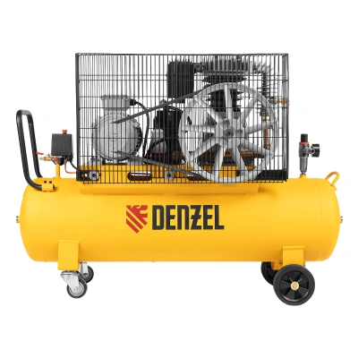 Компрессор воздушный, ременный привод BCI4000-T/100, 4.0 кВт, 100 литров, 690 л/мин Denzel по ценам производителя в Краснодаре с доставкой по всей России
