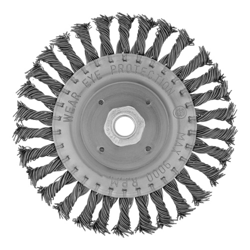Щетка для УШМ 150 мм, М14, плоская, крученая проволока 0.8 мм Matrix по ценам производителя в Краснодаре с доставкой по всей России