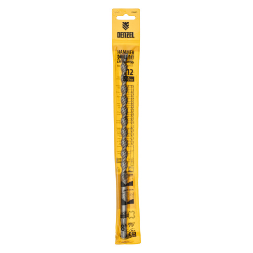 Бур по бетону, двойная спираль, три пылеотводящие кромки, 12 x 260 мм DENZEL по ценам производителя в Краснодаре с доставкой по всей России