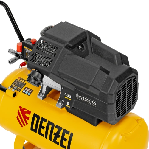 Компрессор воздушный DKV2200/50, Х-PRO 2.2 кВт, 400 л/мин, 50 л Denzel по ценам производителя в Краснодаре с доставкой по всей России