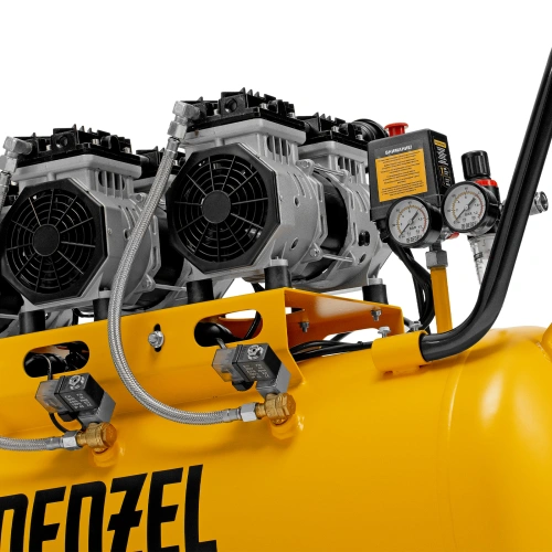 Компрессор безмасляный, малошумный DLS 1800/100,1800 Вт, 3x600, 100 л, 345 л/мин Denzel по ценам производителя в Краснодаре с доставкой по всей России