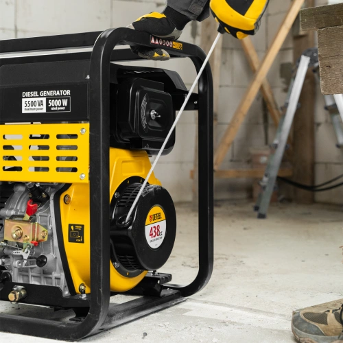 Генератор дизельный DES-55, 5,5 кВт, 230 В, 11 л, ручной стартер Denzel по ценам производителя в Краснодаре с доставкой по всей России