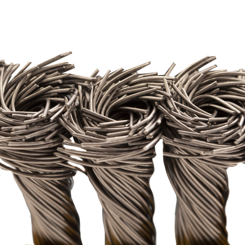 Щетка для УШМ, 100 мм, "Чашка", крученая нержавеющая проволока 0.5 мм, М14 Denzel по ценам производителя в Краснодаре с доставкой по всей России