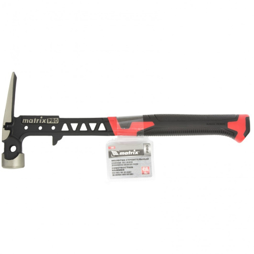 Молоток строительный, 450 г, цельнокованый, боек с магнитом, двухкомпонентная обрезиненная рукоятка Matrix Pro по ценам производителя в Краснодаре с доставкой по всей России