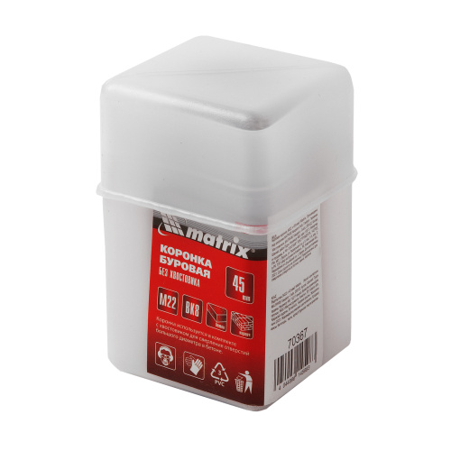 Буровая коронка, M22 х 45 мм Matrix по ценам производителя в Краснодаре с доставкой по всей России