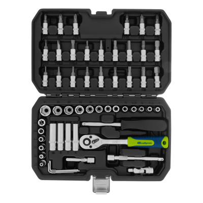 Набор инструментов, 1/4", пластиковый кейс 56 предметов Сибртех по ценам производителя в Краснодаре с доставкой по всей России