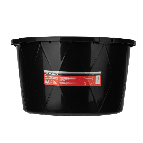 Таз строительный круглый универсальный, 120л, ударопрочный, с ребрами жесткости Matrix по ценам производителя в Краснодаре с доставкой по всей России