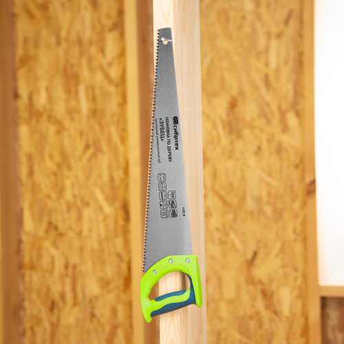 Ножовка по дереву "Зубец", 500 мм, шаг зуба 7 мм, каленый зуб 2D, двухкомпонентная рукоятка Сибртех по ценам производителя в Краснодаре с доставкой по всей России