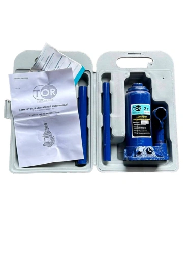 Домкрат гидравлический TOR ДГ-3 г/п 3,0 т (в пластиковом кейсе) по ценам производителя в Краснодаре с доставкой по всей России