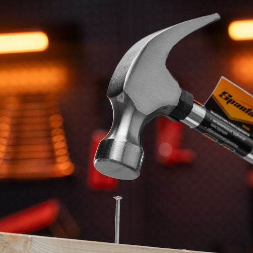 Молоток-гвоздодер, 450 г, боек 27 мм, металлическая трубчатая обрезиненная рукоятка Sparta по ценам производителя в Краснодаре с доставкой по всей России