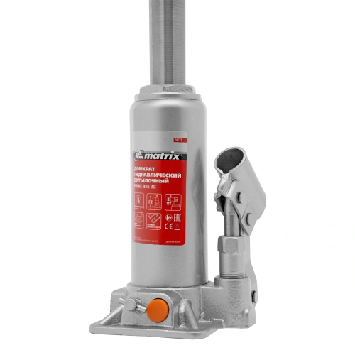 Домкрат гидравлический бутылочный, 4 т, h подъема 194-372 мм, в пластиковом кейсе Matrix по ценам производителя в Краснодаре с доставкой по всей России