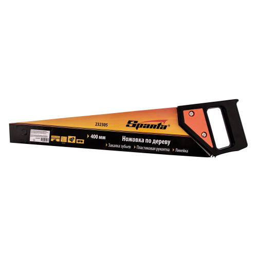 Ножовка по дереву, 400 мм, 5-6 TPI, каленый зуб пластиковая рукоятка Sparta по ценам производителя в Краснодаре с доставкой по всей России