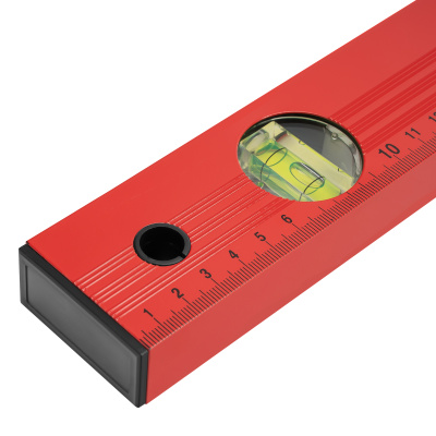 Уровень алюминиевый, 600 мм, 3 глазка, красный, линейка Matrix по ценам производителя в Краснодаре с доставкой по всей России