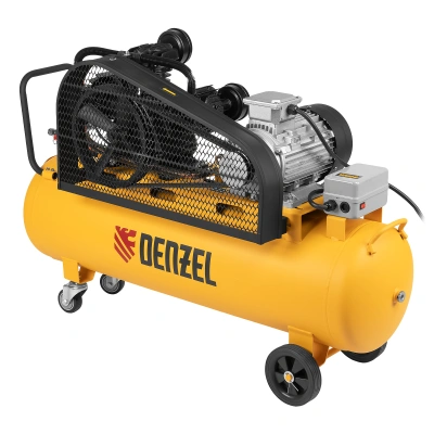 Компрессор воздушный BCW3000-T/100, ременный привод, 3.0 кВт, 100 литров, 520 л/мин Denzel по ценам производителя в Краснодаре с доставкой по всей России