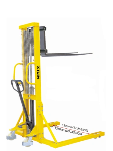 Штабелер гидравлический 1,0 т 1,6 м XILIN SDJAS1016 с раздвижными вилами и расширенными опорами по ценам производителя в Краснодаре с доставкой по всей России