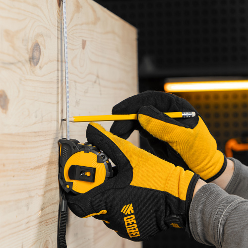 Рулетка 3м х 16мм, автоматич. фиксац., нейлон. покрытие, магнит. зацеп, двухстор. разметка Denzel по ценам производителя в Краснодаре с доставкой по всей России