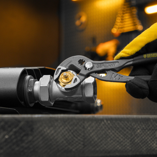 Клещи переставные, кнопочный механизм, обливные рукоятки, 180 мм Denzel по ценам производителя в Краснодаре с доставкой по всей России