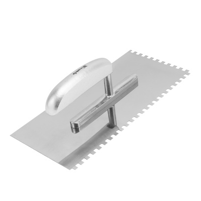 Гладилка из нержавеющей стали, 280 х 130 мм, деревянная ручка, зуб 6 х 6 мм Matrix по ценам производителя в Краснодаре с доставкой по всей России