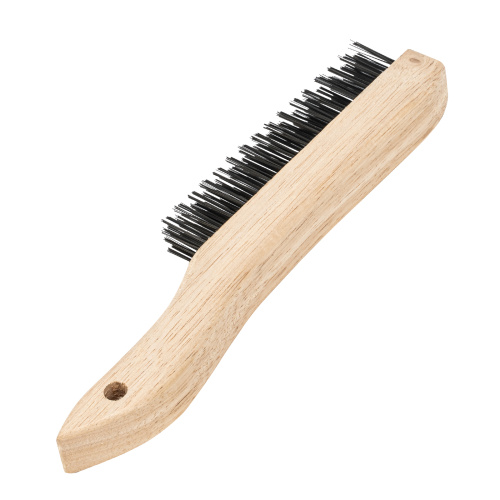 Щетка зачистная четырехрядная, закаленная прямая проволока с деревянной ручкой Сибртех по ценам производителя в Краснодаре с доставкой по всей России