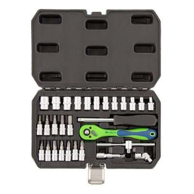 Набор инструментов 29 предметов, CrV, 1/4" Сибртех по ценам производителя в Краснодаре с доставкой по всей России