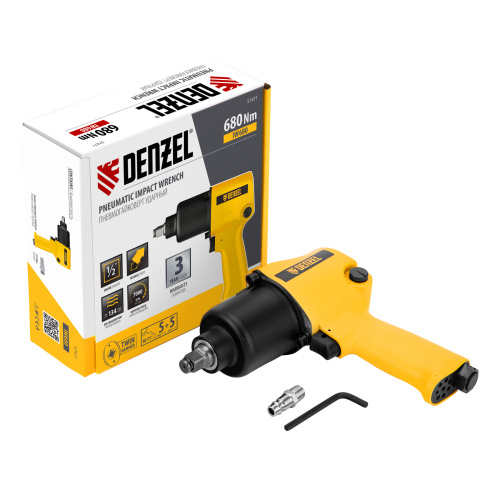 Ударный пневмогайковерт IW680, 1/2", 7000 об/мин, 680 Нм Denzel по ценам производителя в Краснодаре с доставкой по всей России