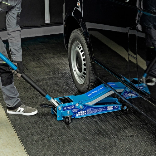 Домкрат гидравлический подкатной 3 т, быстрый подъем, Low profile quick lift, 75-505 мм, профессиональный STELS по ценам производителя в Краснодаре с доставкой по всей России