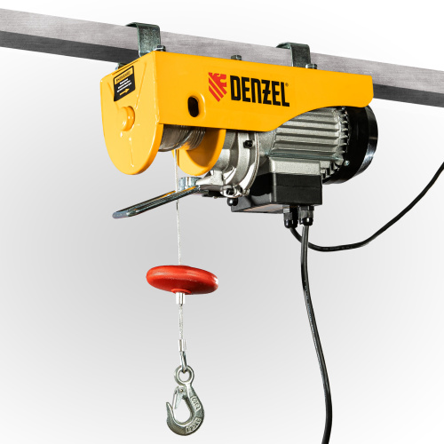 Тельфер электрический TF-250, 0.25 т, 540 Вт, высота 12 м, 10 м/мин Denzel по ценам производителя в Краснодаре с доставкой по всей России