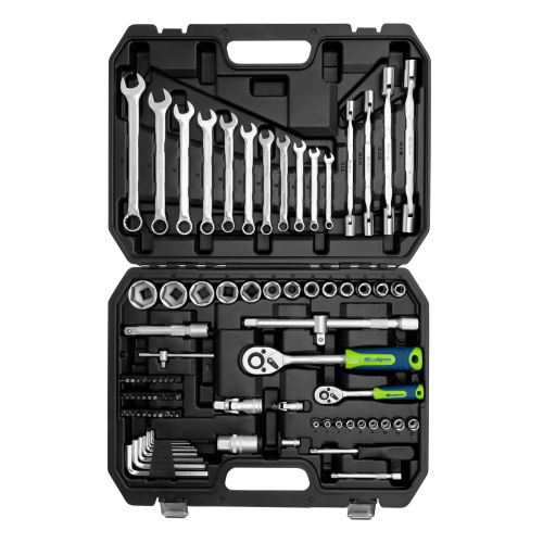 Набор инструментов, 1/2", 1/4", пластиковый кейс 89 предметов Сибртех по ценам производителя в Краснодаре с доставкой по всей России