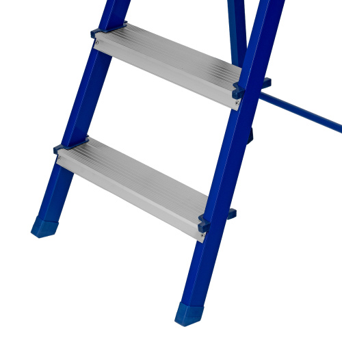 Стремянка, 3 ступени, стальной профиль, алюминиевые ступени Сибртех по ценам производителя в Краснодаре с доставкой по всей России