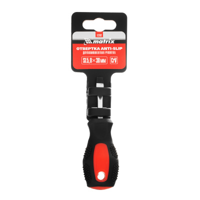 Отвертка Anti-Slip, SL5 х 38 мм, CrV, двухкомпонентная рукоятка Matrix по ценам производителя в Краснодаре с доставкой по всей России