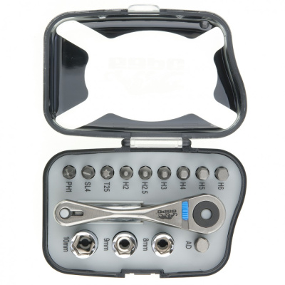 Реверсивная трещотка с набором бит и торцевыми головками, 14 шт Барс по ценам производителя в Краснодаре с доставкой по всей России